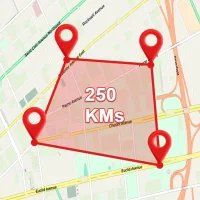 Etäisyyden mittaussovellus km